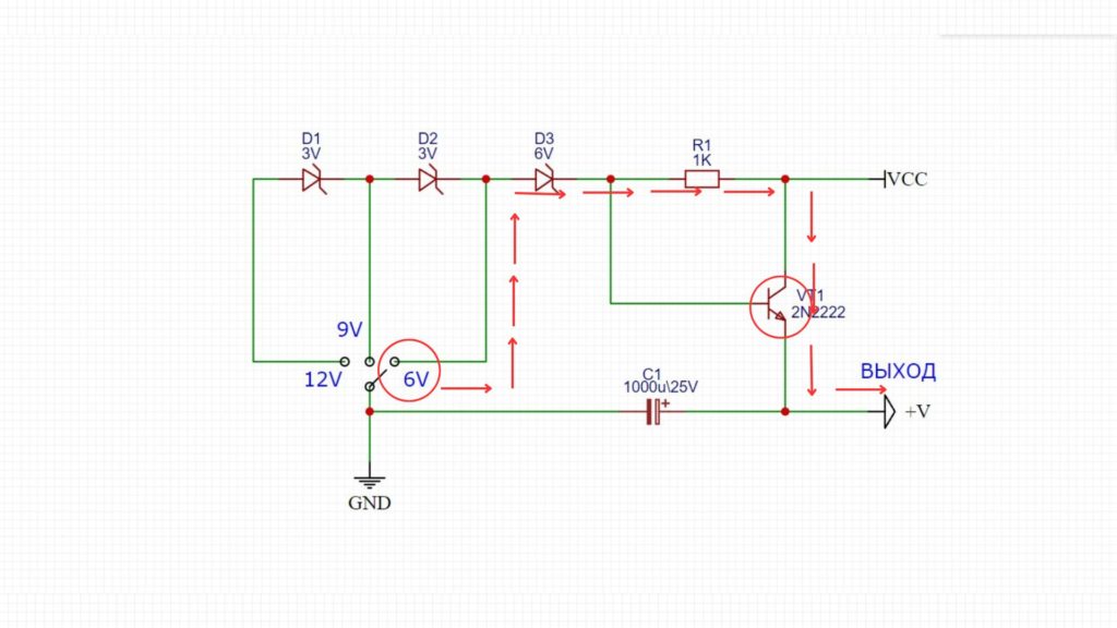 Регулятор напряжения на 6 вольт